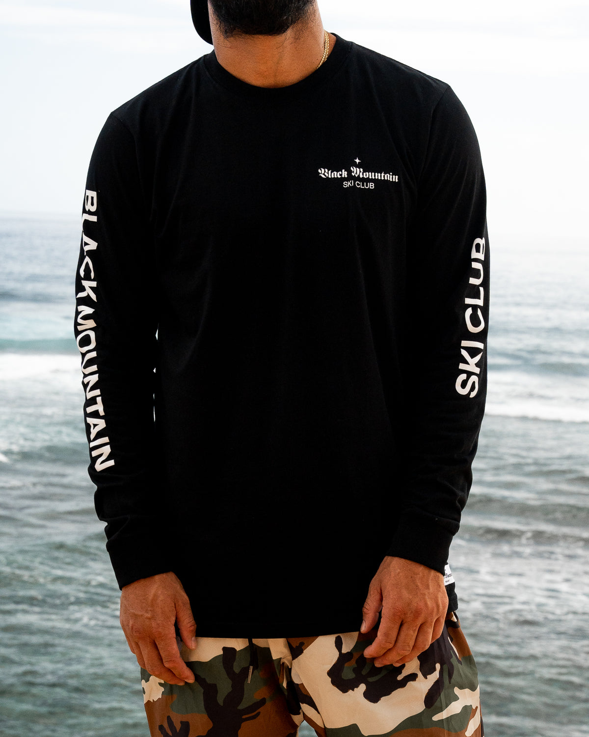 The Ski Club Long Sleeve Tee — Black