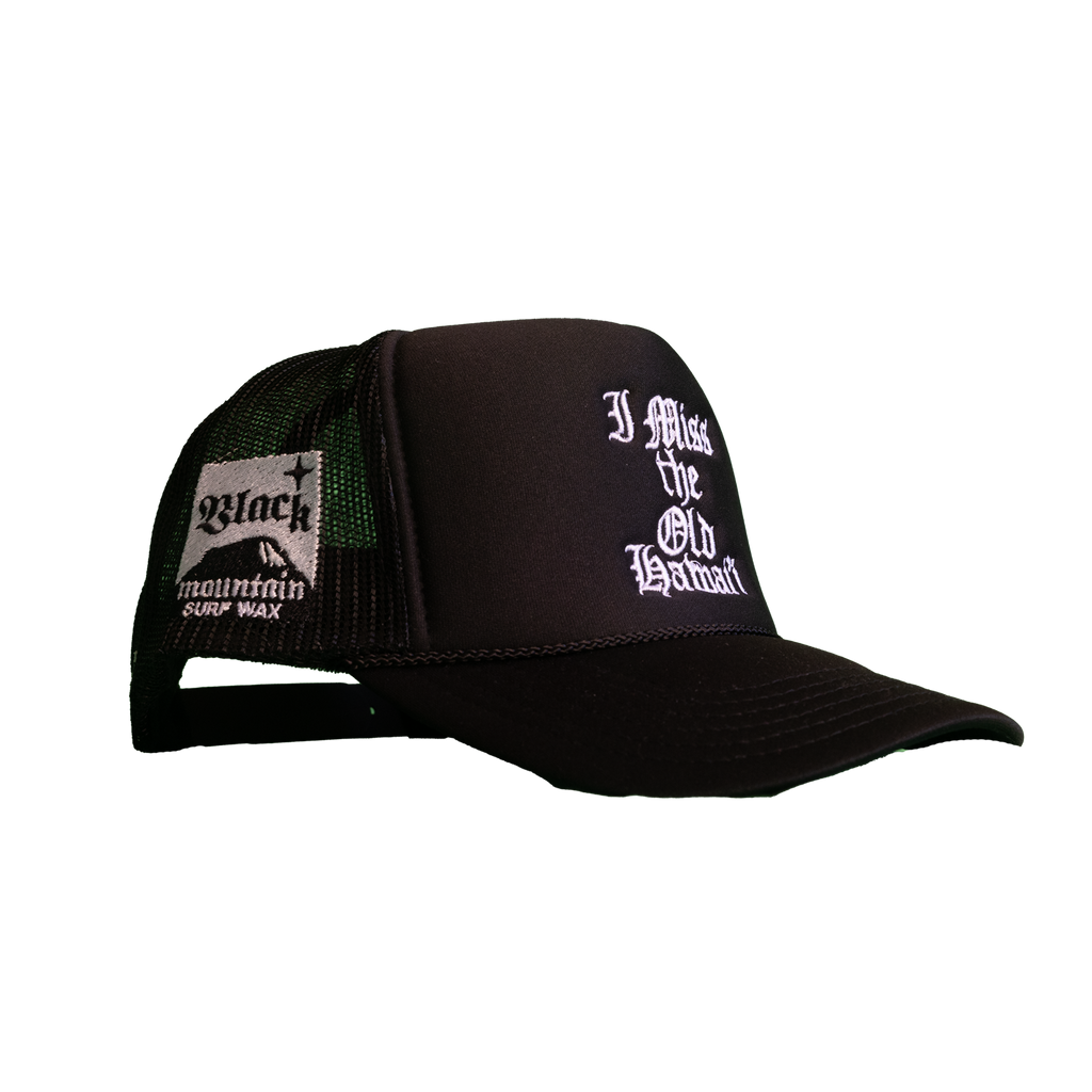 The Old Hawaii Snapback Mesh Hat — Black