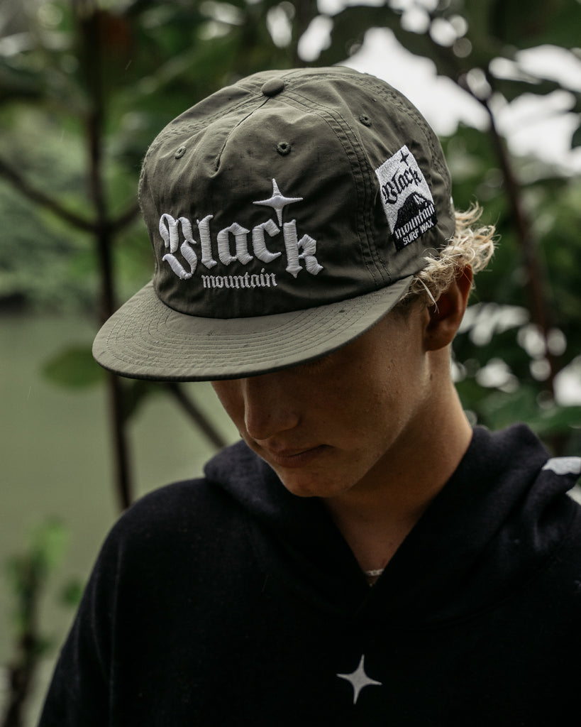 The Black Mountain Saltwater Snapback Hat — Army