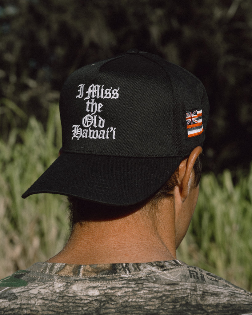 The Old Hawaii Snapback Hat — Black