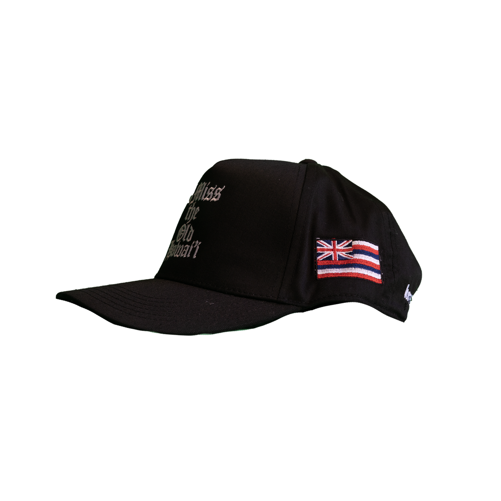 The Old Hawaii Snapback Hat — Black